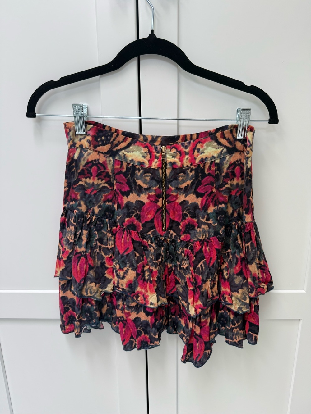 Sam & Lavi Floral Tiered Mini Skirt